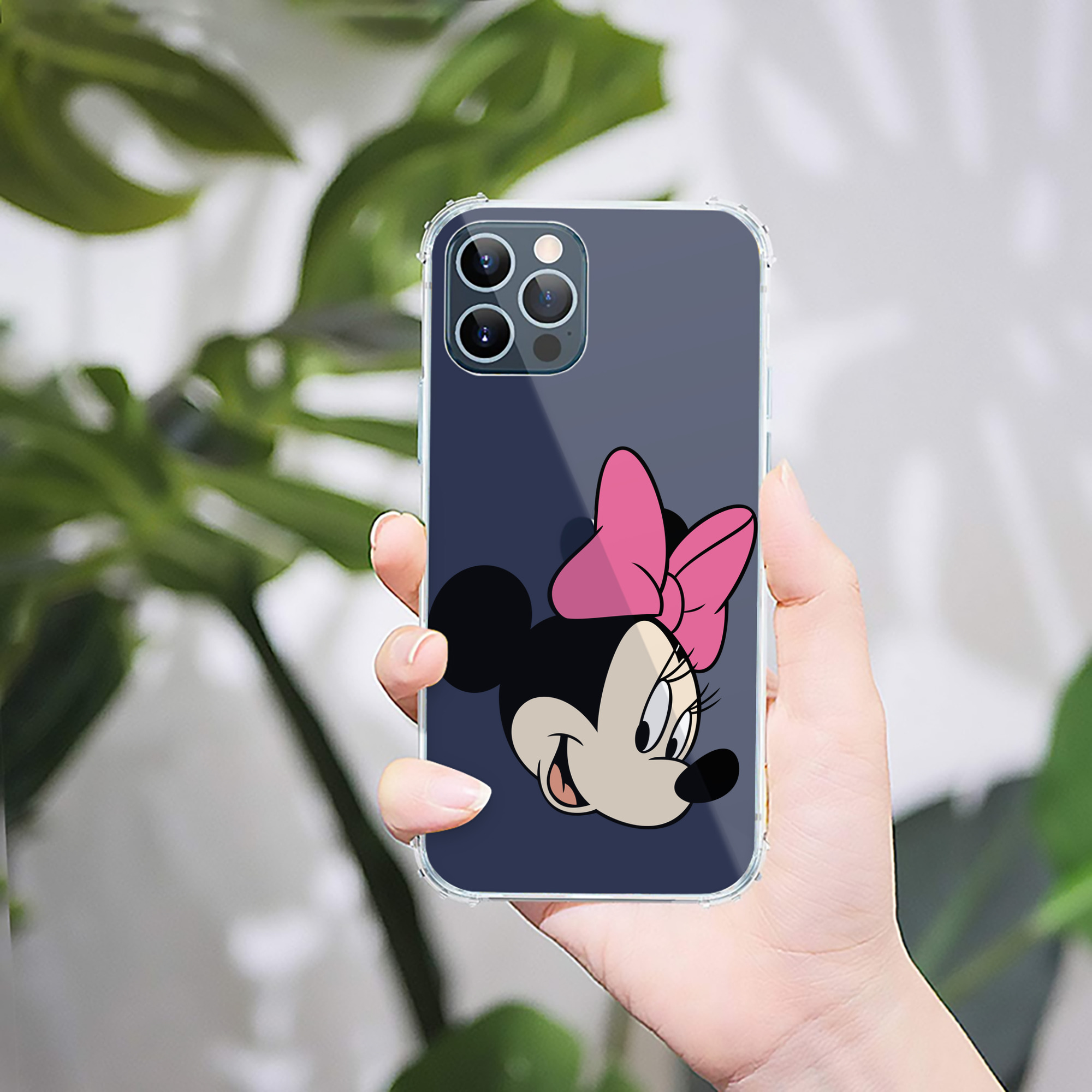（画像用） ミッキーマウス Mickey Mouse 【iPhone 12シリーズ対応】透明スマホケース（クリアソフトケース）